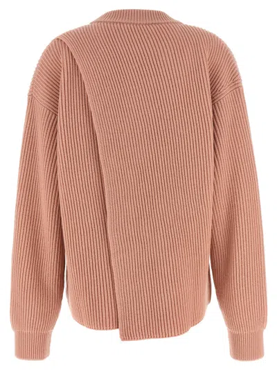 Jil Sander Crewneck Sweater Sweaters And Cardigans Pink In Orange