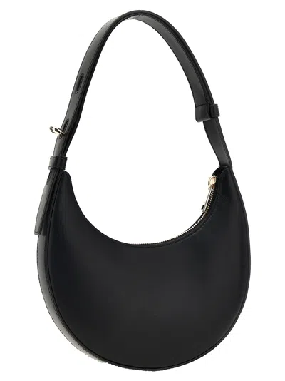 Furla Curved Silhouette Mini Shoulder Bag In Black