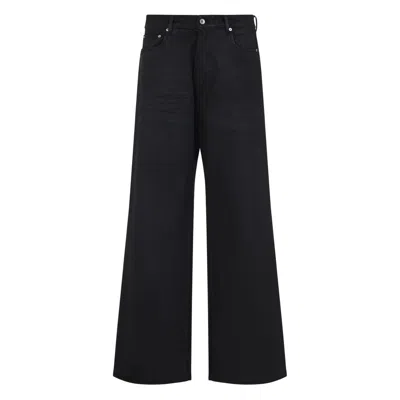 Rick Owens Drkshdw Drkshdw By Rick Owens Wide-leg High-waisted Jeans In Black