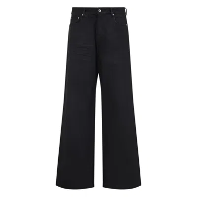 Rick Owens Drkshdw Drkshdw By Rick Owens Wide-leg High-waisted Jeans In Black