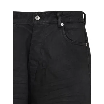 Rick Owens Drkshdw Drkshdw By Rick Owens Wide-leg High-waisted Jeans In Black