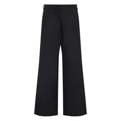 Rick Owens Drkshdw Drkshdw By Rick Owens Wide-leg High-waisted Jeans In Black