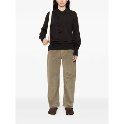 Studio Nicholson Denim Straight Trousers In Brown