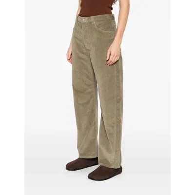 Studio Nicholson Denim Straight Trousers In Brown