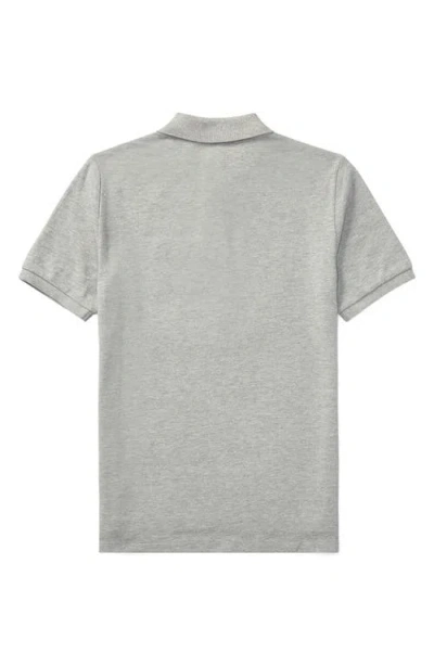 Polo Ralph Lauren Boy's Short-sleeve Logo Embroidery Polo Shirt In Gray