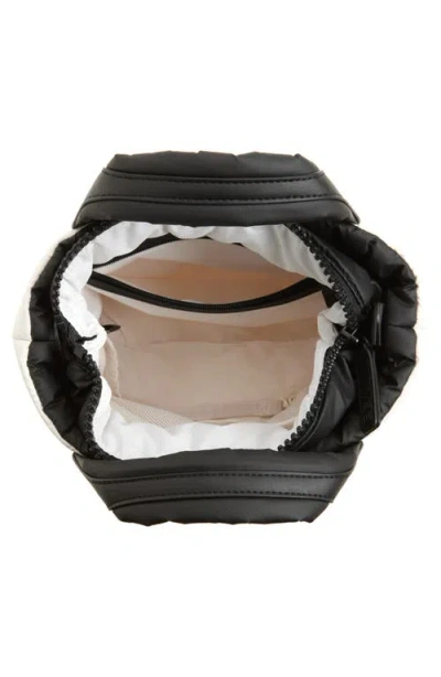 Veecollective Mini Porter Water Resistant Quilted Recycled Nylon Tote In White