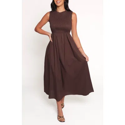 Petal And Pup Petal & Pup Lanna Smocked Sundress In Brown