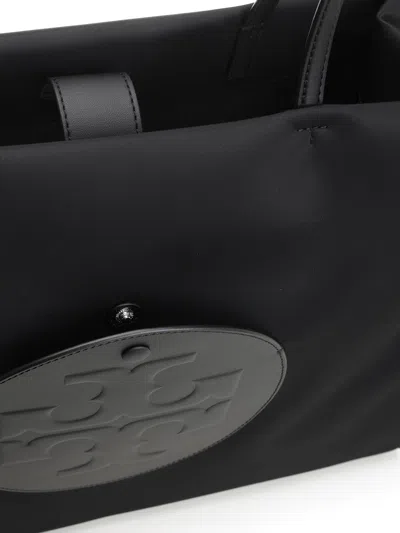 Tory Burch Ella Tote Shoulder Bags Black
