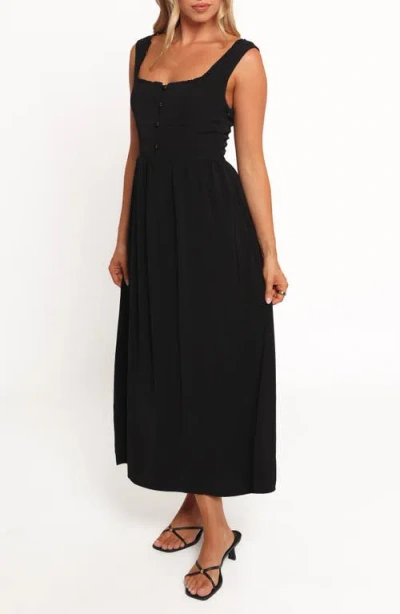 Petal And Pup Petal & Pup Melrose Sleeveless Midi Dress In Black