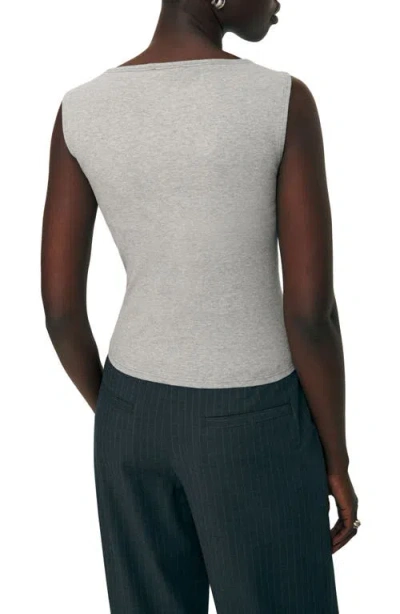 Reformation Dusk Stretch Knit Top In White