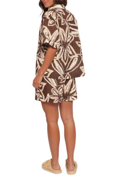 Petal And Pup Petal & Pup Pacifica Cotton Shorts In Multi