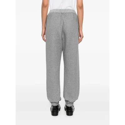Carven Elastic-cuffed Track Pants In Gray