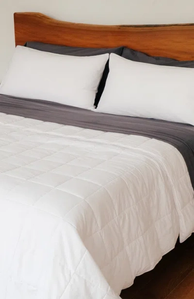 Slumber Cloud Lightweight Performance Cotton Comforter In White