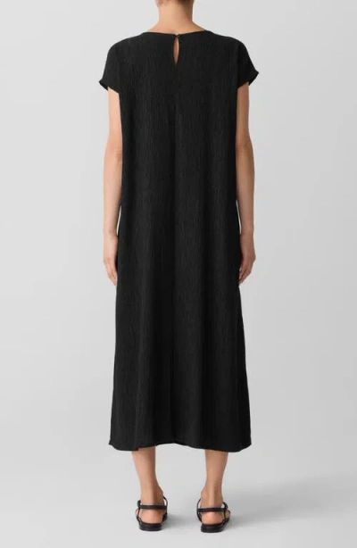 Eileen Fisher Midi Dress In Black
