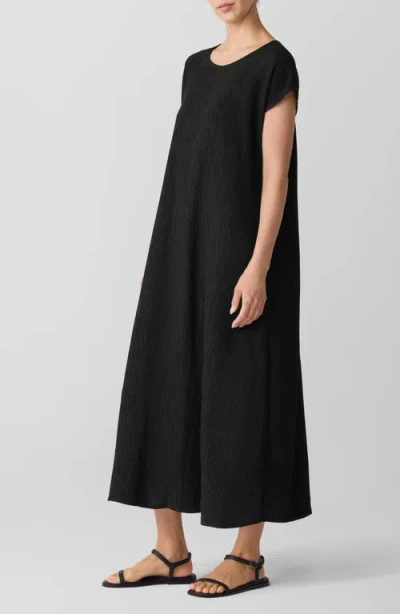 Eileen Fisher Midi Dress In Black