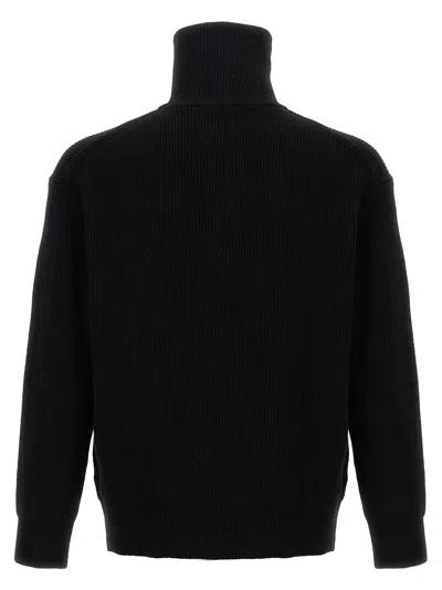 Jw Anderson Half Zipper Shirt In Black