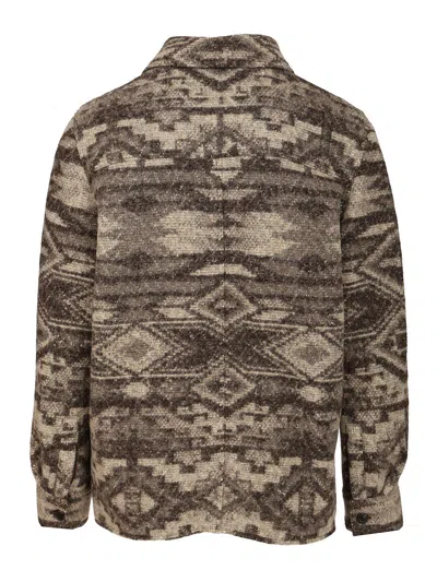 Isabel Marant Kervon Jacket Dark Brown In Brown