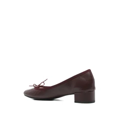 Repetto 30mm Camille Bow-detail Block-heel Pumps In Red
