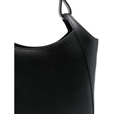 Longchamp `le Foulonné` Large Hobo Bag In Black