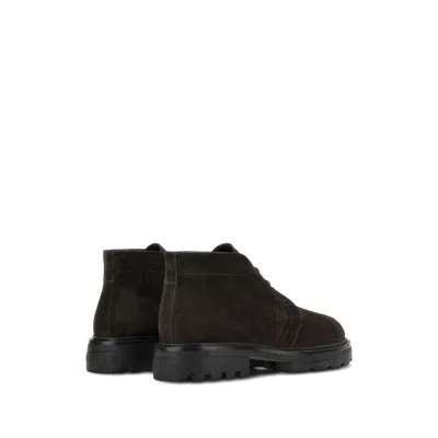 Hogan Brown Suede Ankle Boots