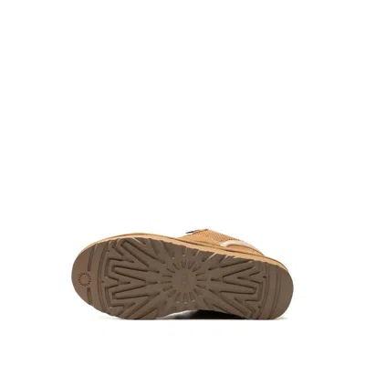 Ugg Casual Brown Boot-style Sneakers With Integrated Laces In Brown