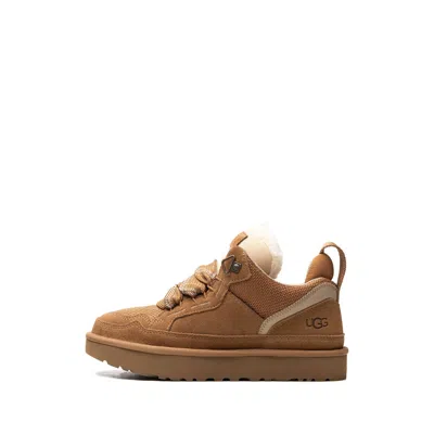 Ugg Casual Brown Boot-style Sneakers With Integrated Laces In Brown