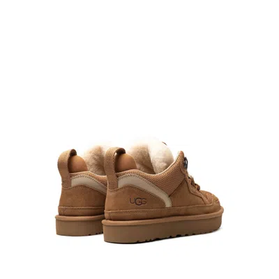Ugg Casual Brown Boot-style Sneakers With Integrated Laces In Brown