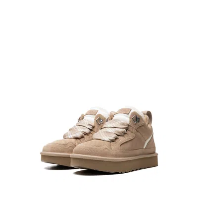 Ugg Stylish Boot-style Sneakers With Plush Lining In Neutral