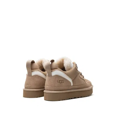 Ugg Stylish Boot-style Sneakers With Plush Lining In Neutral