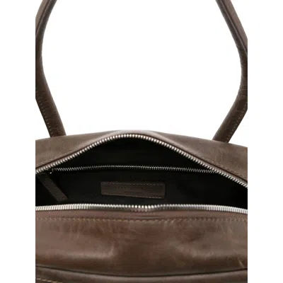 Margesherwood Top-handle Leather Tote Bag In Brown