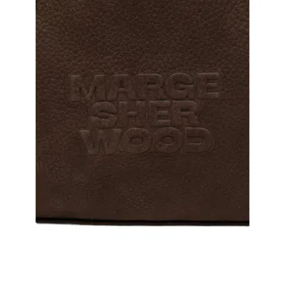 Margesherwood Boston Top-handle Calfskin Shoulder Bag In Brown