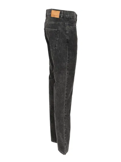 Isabel Marant Lewys 5 Pocket Denim Trousers Black In Black