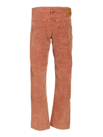 Isabel Marant Straight-leg Corduroy Pants With Textured Finish In Brown