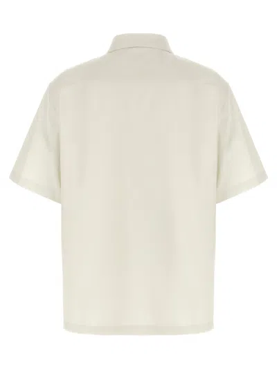 Givenchy Logo Embroidery Shirt Shirt And Blouse Beige In Neutral