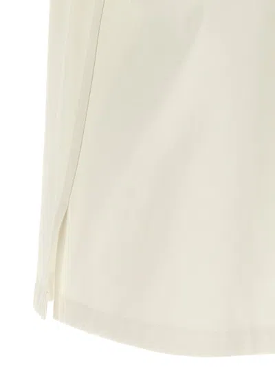 Givenchy Logo Embroidery Shirt Shirt And Blouse Beige In Neutral