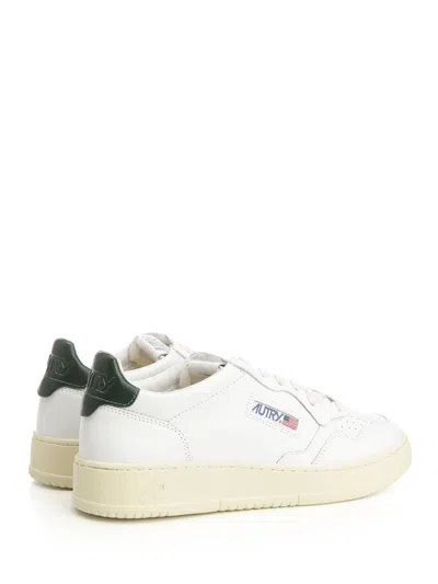 Autry White Sneakers With Smooth Leather Upper In White