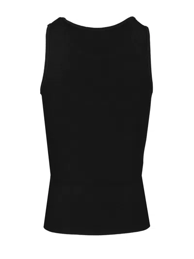Balenciaga Black Nano Bb Tank Top In Black
