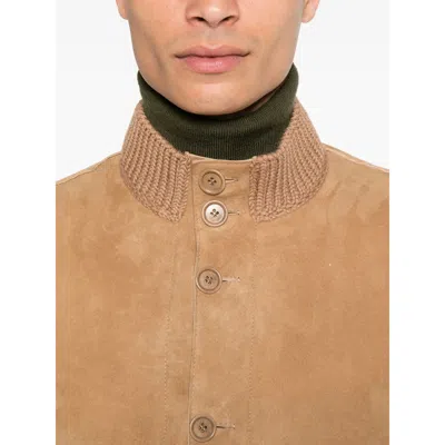 Salvatore Santoro Button-fastening Suede Jacket In Neutral