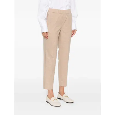 Peserico Elastic-waistband Side-stripe Trousers In Pink