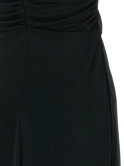 Carolina Herrera Off-shoulder Gown Dress In Black