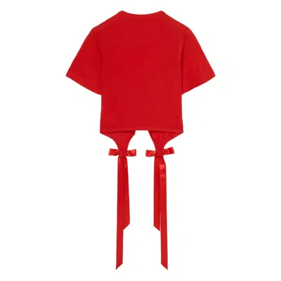 Simone Rocha Easy Bow-detail Short-sleeve T-shirt
