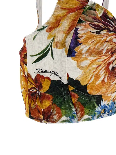 Dolce & Gabbana Bralette Mit Blumen-print In Multi