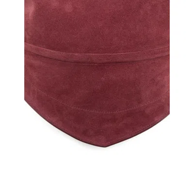Federico Cina Suede Curved-shape Shoulder Bag