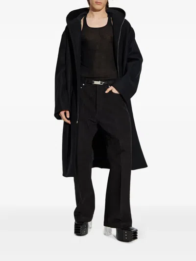 Rick Owens Ribbed Tank Top With Racerback Neckline