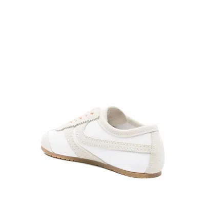 Dries Van Noten Leather Sneakers With Suede Inserts Shoes