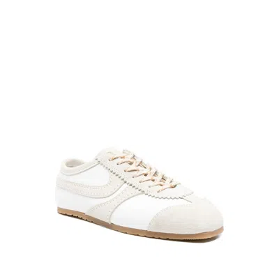 Dries Van Noten Leather Sneakers With Suede Inserts Shoes
