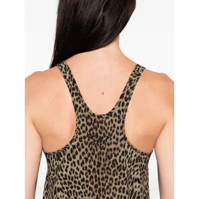 Zadig & Voltaire Leopard-print Top In Gray