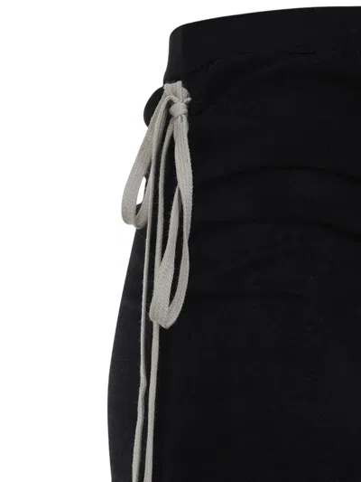 Rick Owens Flowing Maxi Skirt With Sheer Panel And High Waist