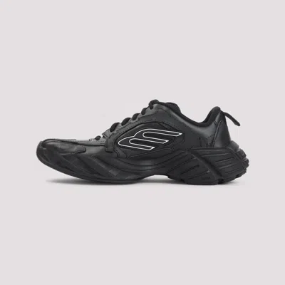 Balenciaga Monday Leather And Fabric Low-top Sneakers In Multi