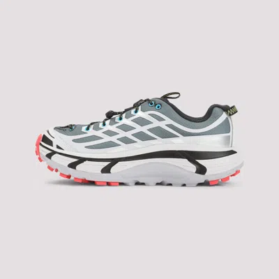 Hoka Mesh Sneakers With Heat-bonded Overlays In Gray